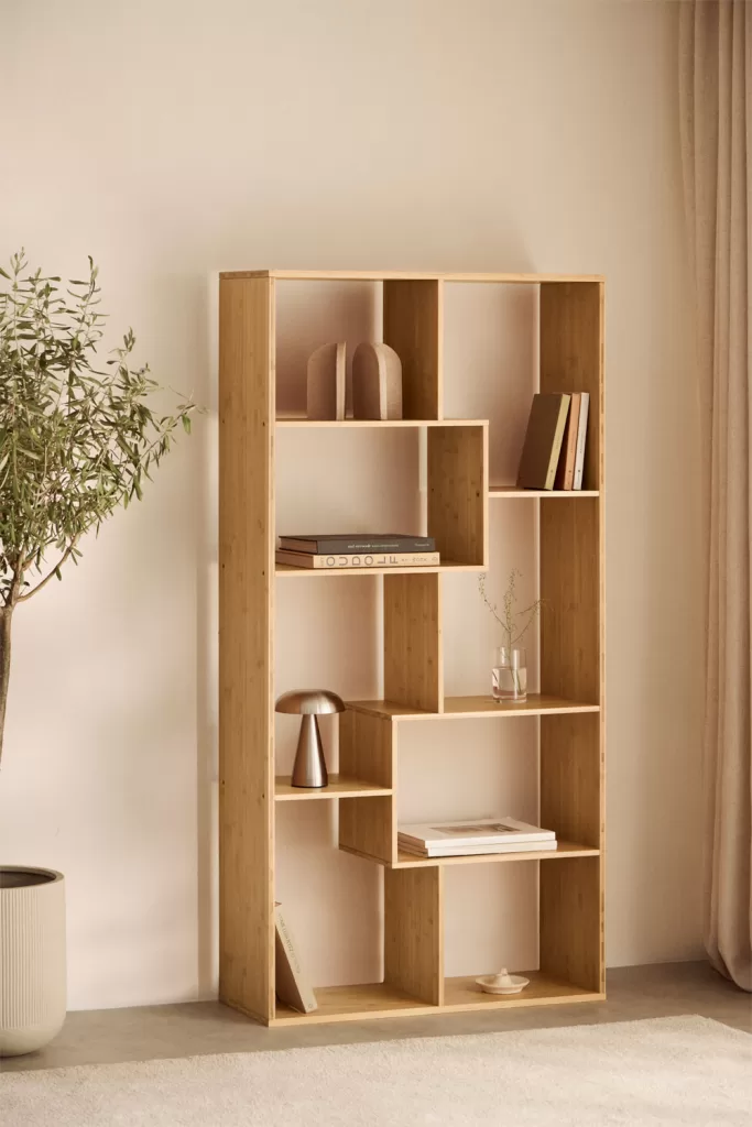 Étagère en bois pour décoration de chambre de bébé avec espace de rangement