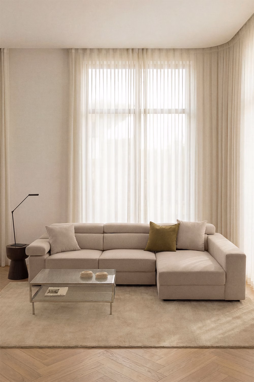 combinar cojines sofa beige