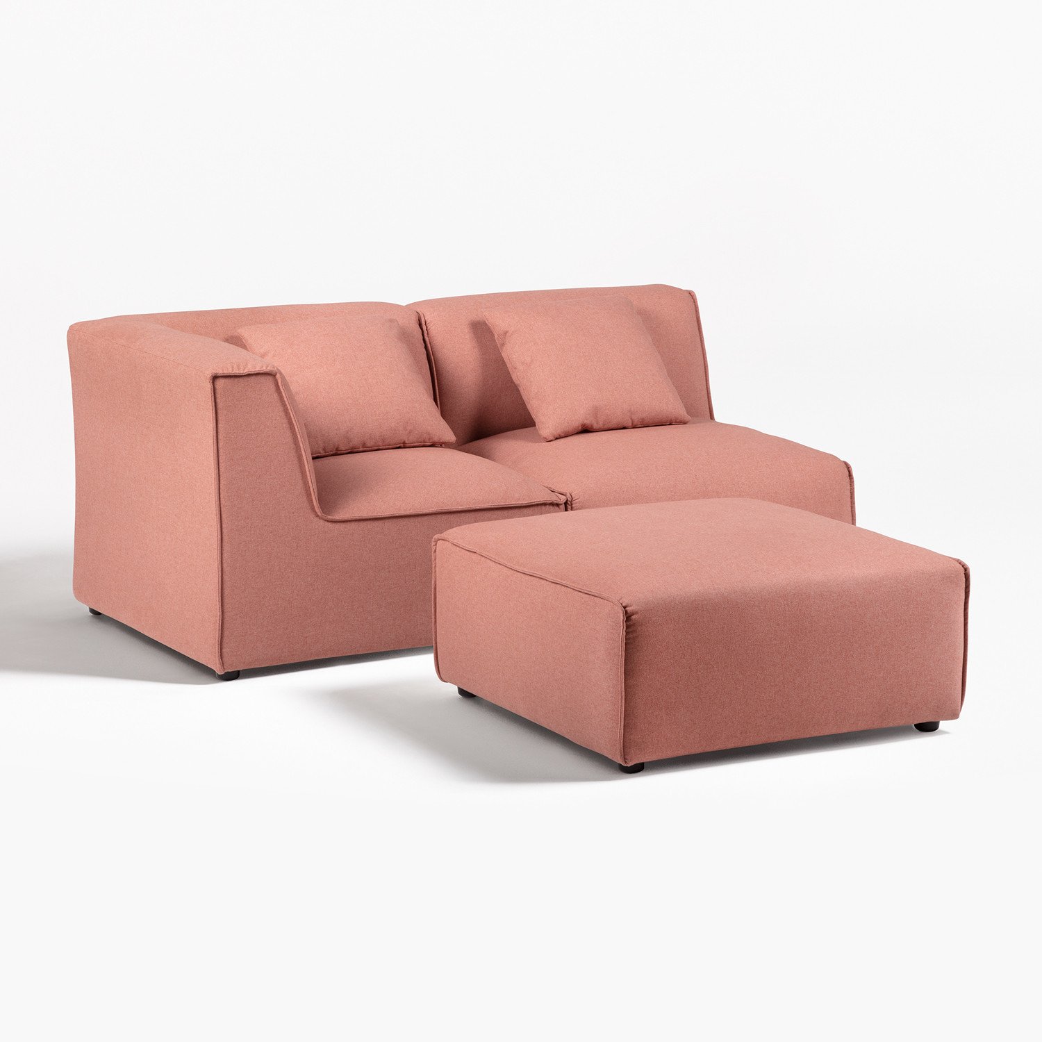 Sofá Modular 2 plazas con Puff Aremy SKLUM