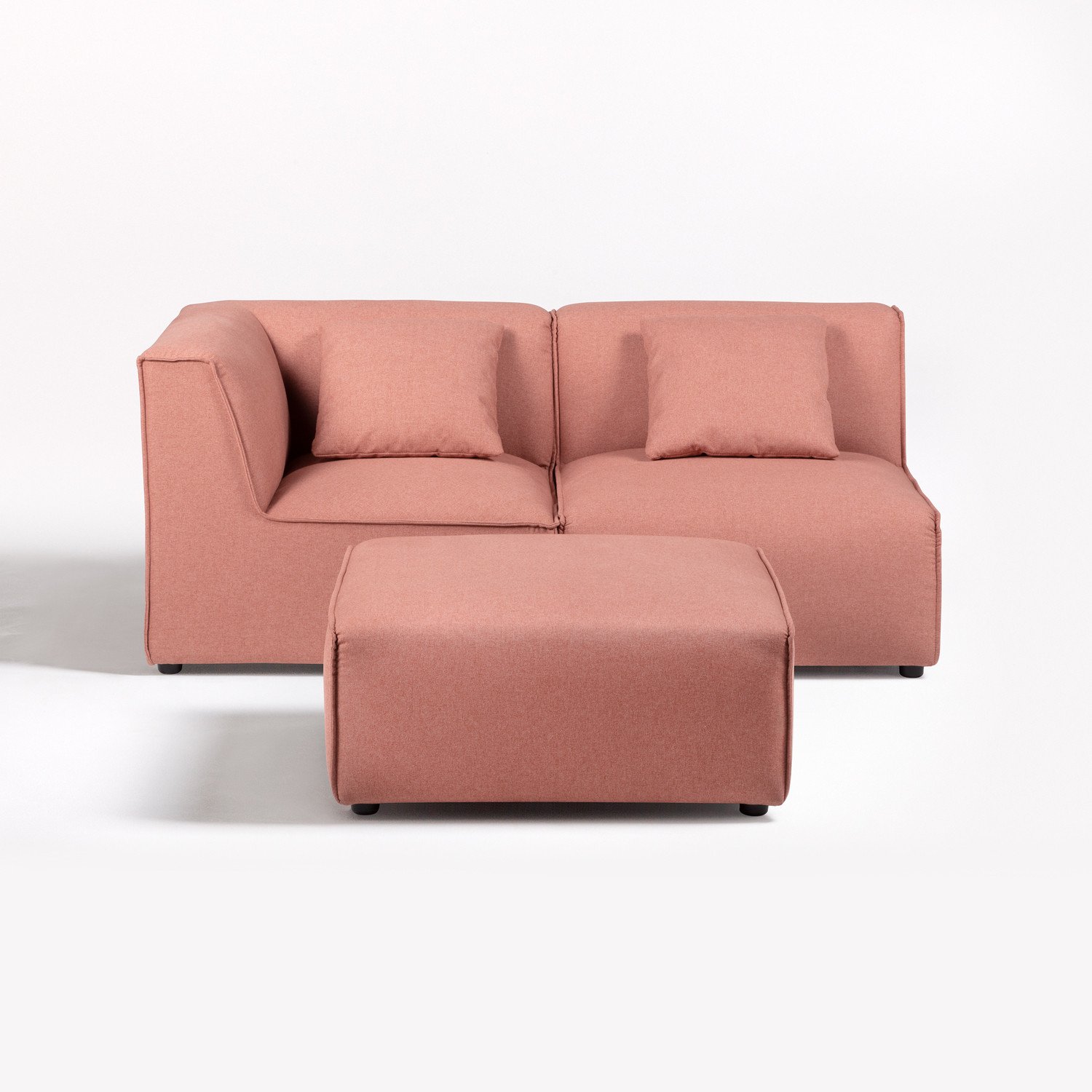 Sofá Modular 2 plazas con Puff Aremy SKLUM