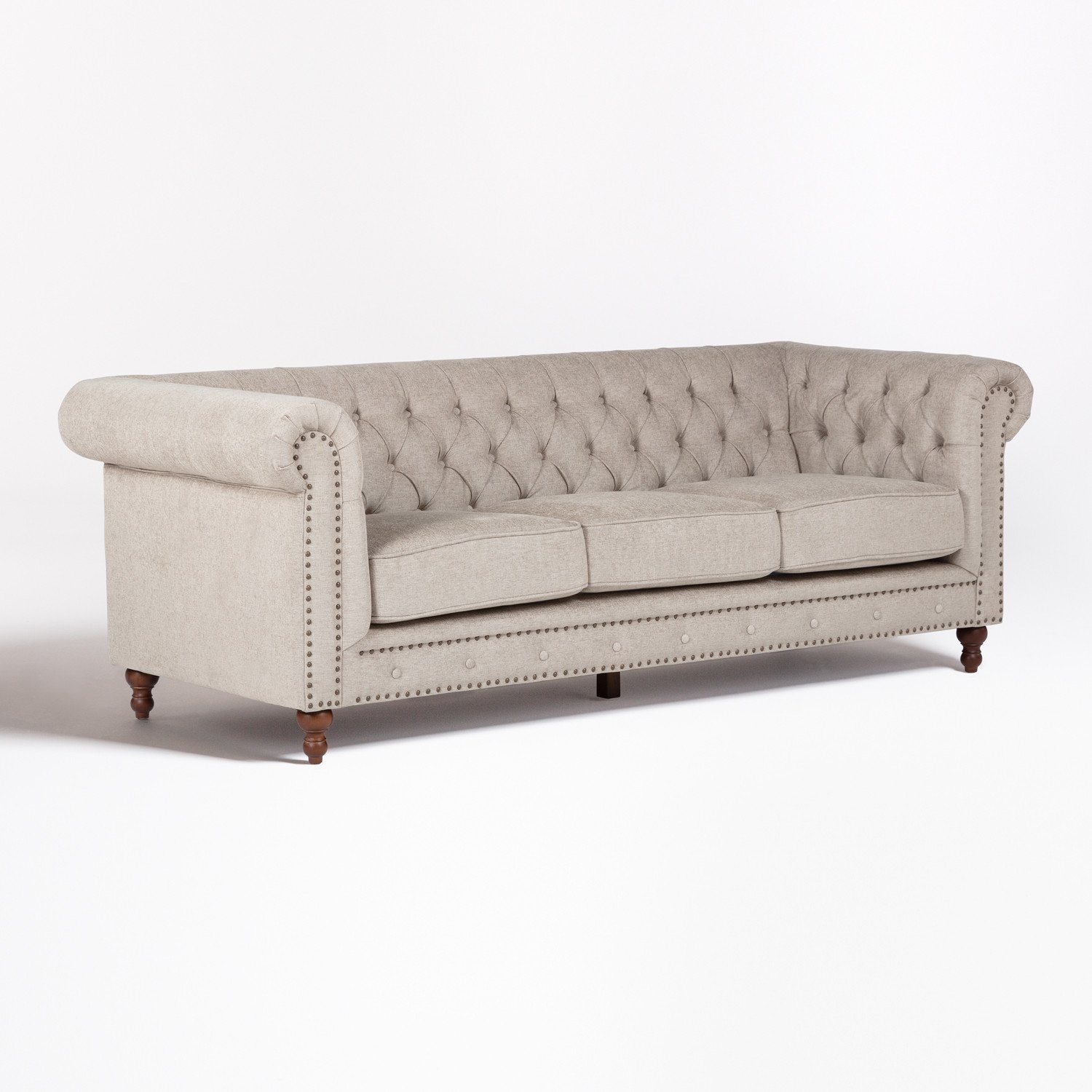 Sofá 3 Plazas Chester en Tela Charly SKLUM