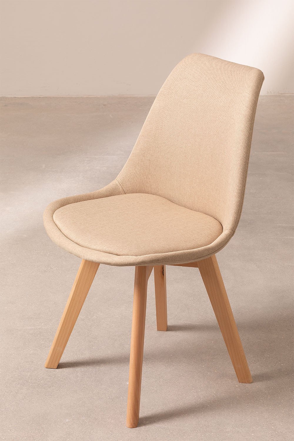 Pack 4 Sillas de Comedor Tapizadas en Tela Nordic SK - SKLUM