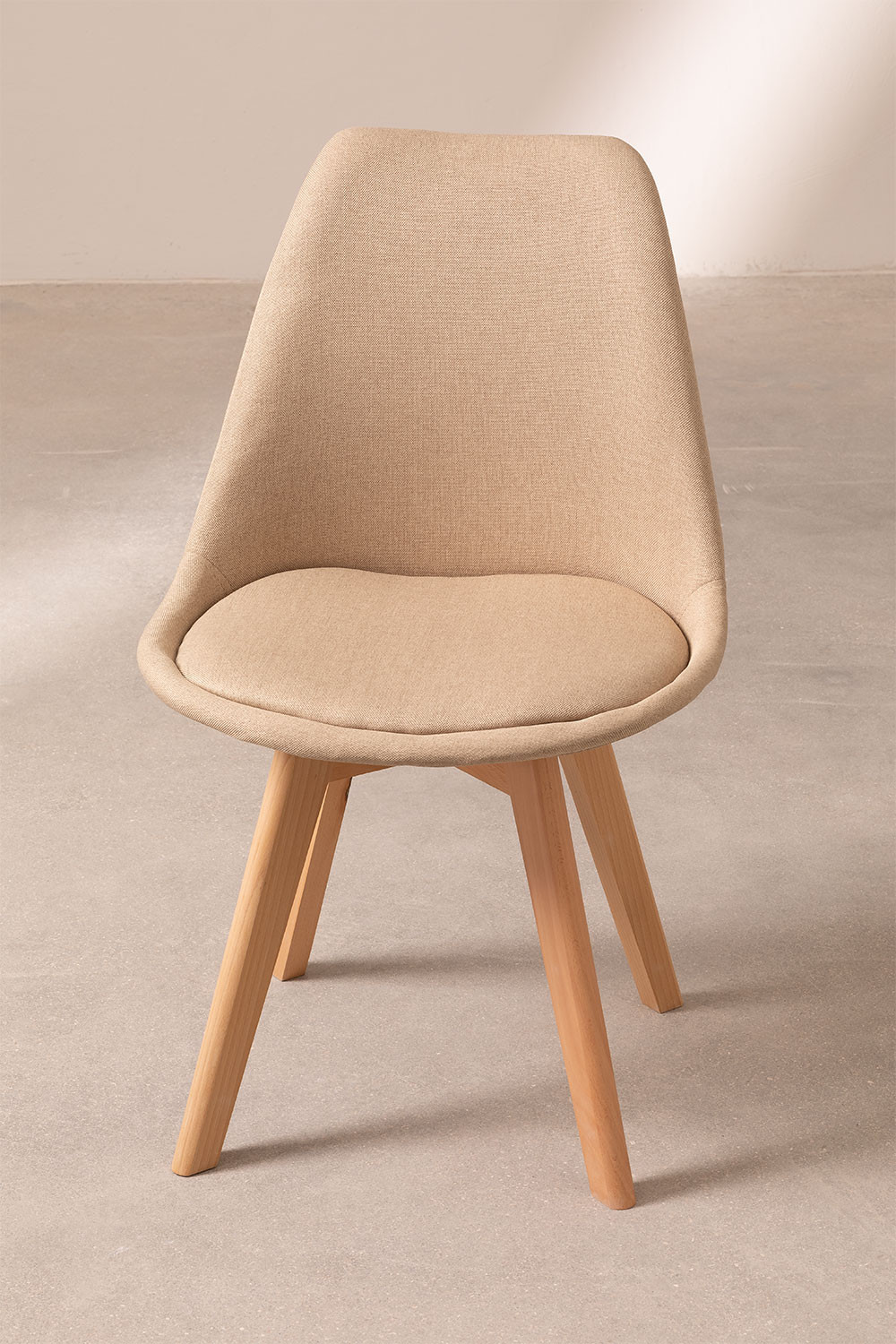 Pack 4 Sillas de Comedor Tapizadas en Tela Nordic SK - SKLUM