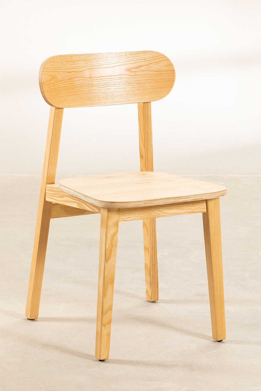 Silla de Comedor en Madera de Fresno Amde - SKLUM