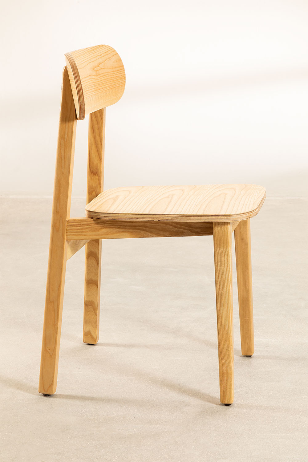 Silla de Comedor en Madera de Fresno Amde - SKLUM