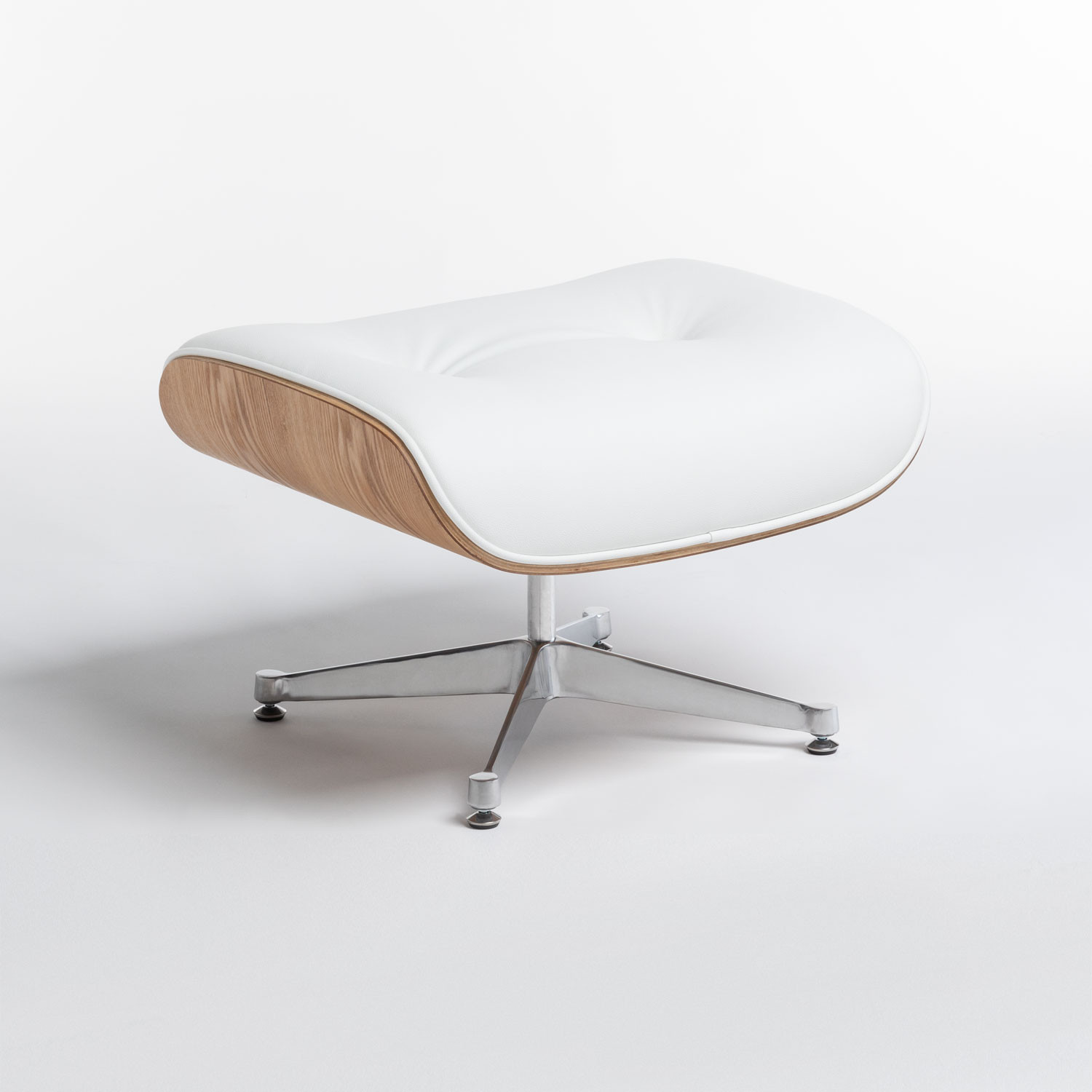 Sillón Otomano en Polipiel y Madera Omot - SKLUM