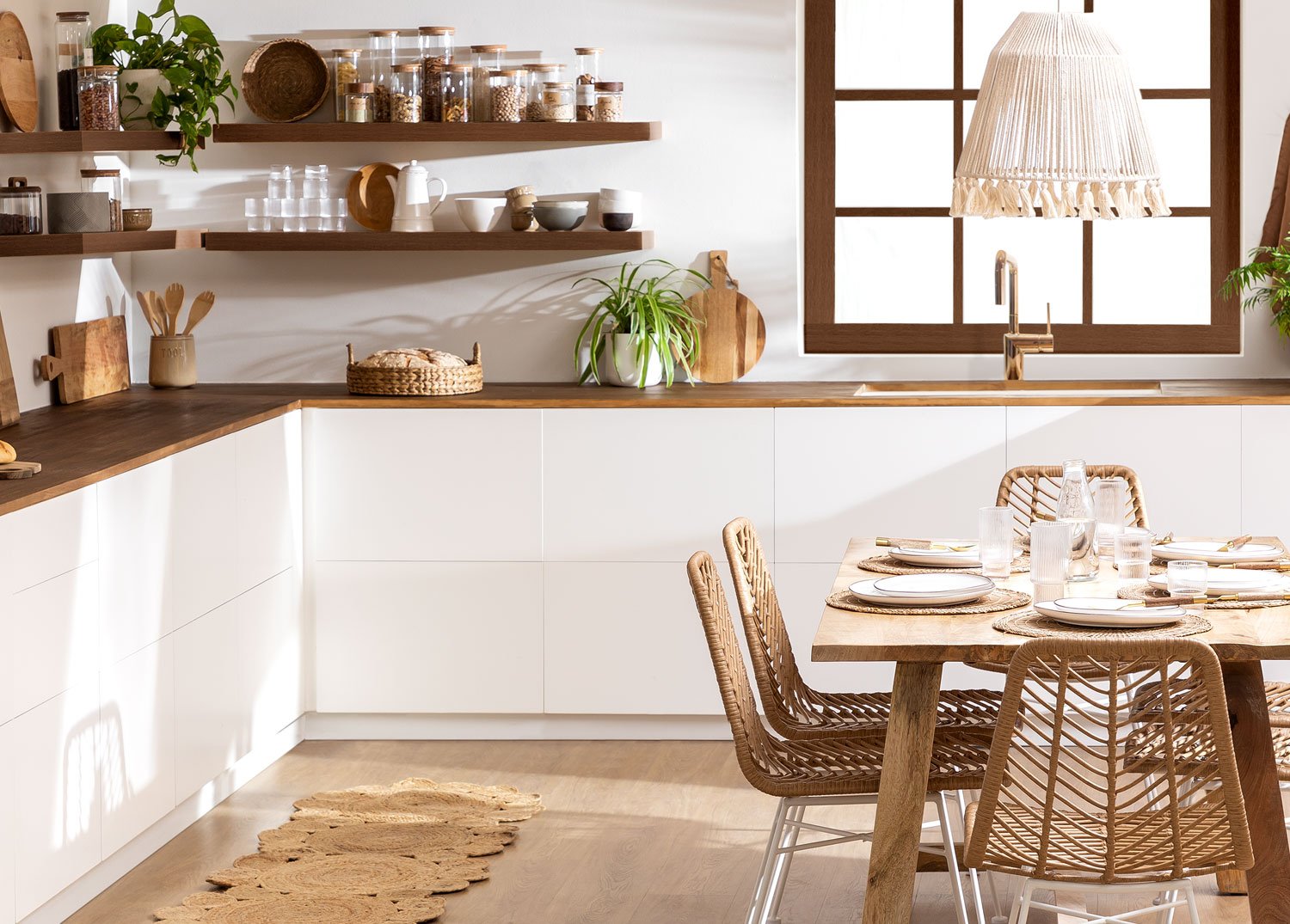 Cocina estilo boho