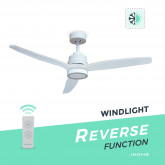 Windlight White Ceiling Fan 40w Dc Reverse Sklum