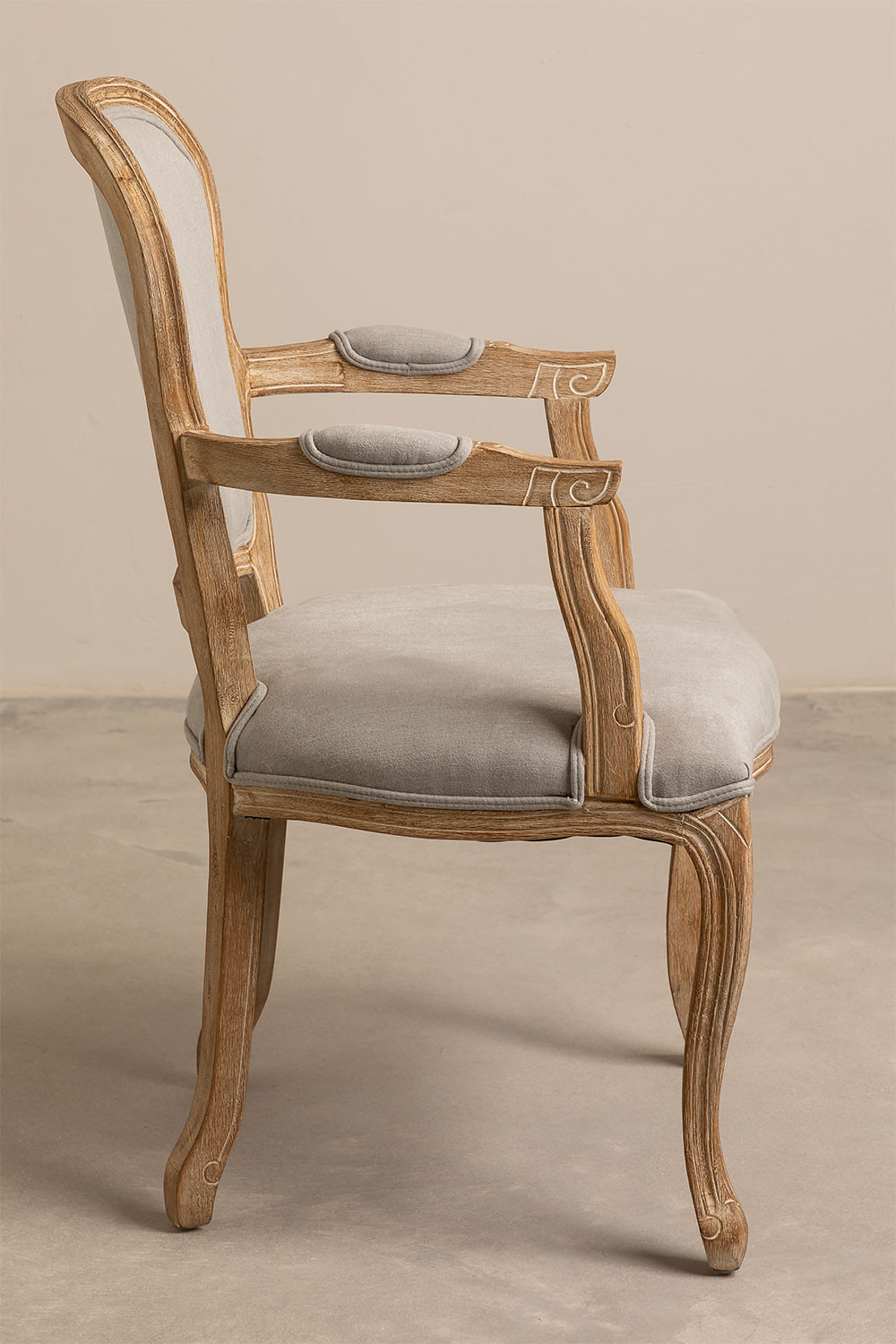 Dilek Upholstered Dining Chair with Armrests SKLUM