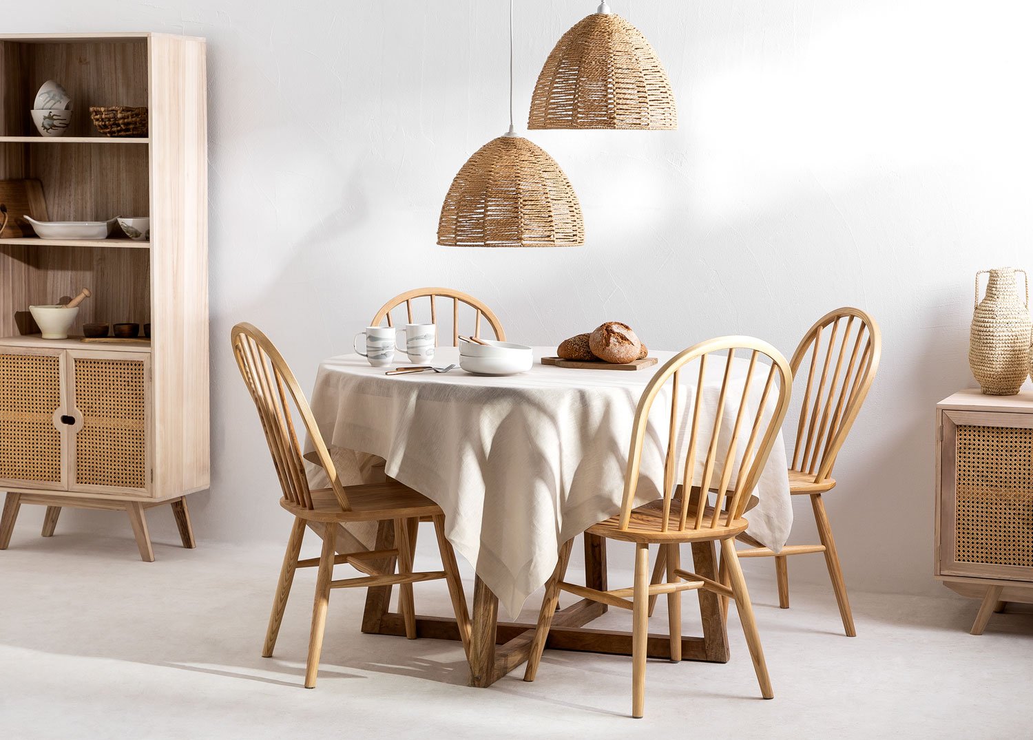 Sala Da Pranzo In Stile Naturale