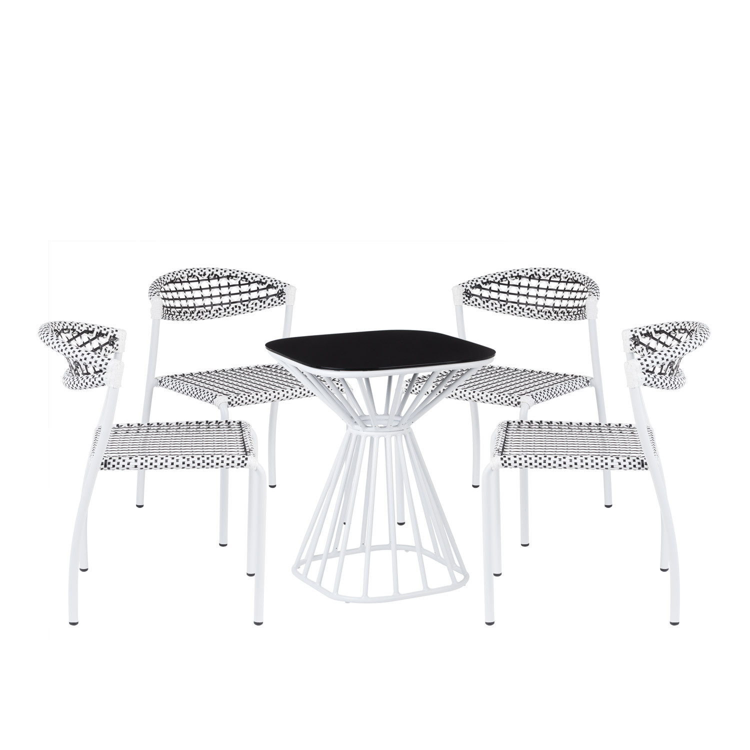 Pack Mesa Rahfe & 4 Sillas Rahfe